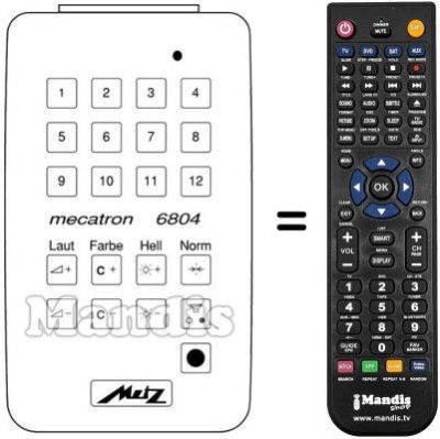 Replacement remote control MECATRON 6804