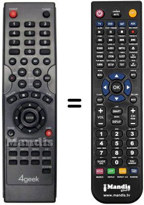 Replacement remote control 4GEEK MEDLEY HMR 510 Replacement remote control 4GEEK MEDLEY HMR 510