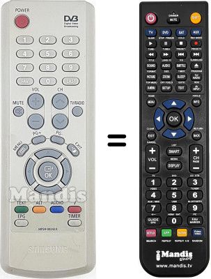 Replacement remote control MF59-00242 A