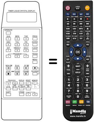 Replacement remote control MV 250