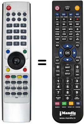 Replacement remote control NordMende N 4202 PB Replacement remote control NordMende N 4202 PB
