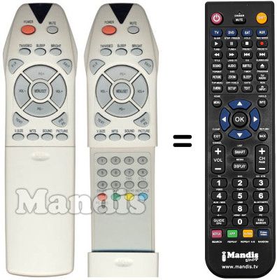 Replacement remote control Trans Continents TR-42600