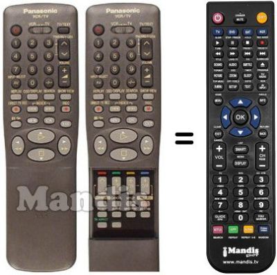 Replacement remote control Panasonic NV-HD645