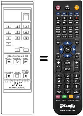 Replacement remote control PQ 10181 U