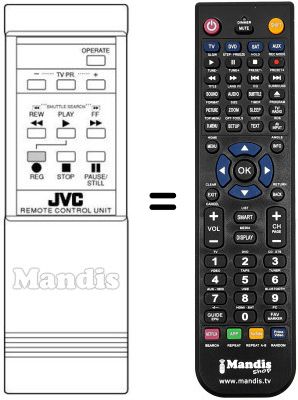 Replacement remote control PQ 10344 E
