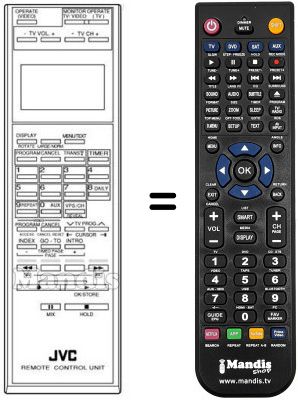 Replacement remote control PQ 10543 CK