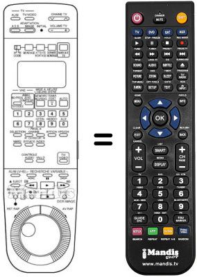 Replacement remote control PQ 11237
