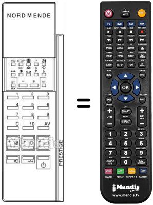 Replacement remote control PRESTIGE Replacement remote control PRESTIGE