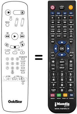 Replacement remote control LG QUISY 30