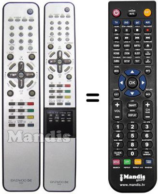 Replacement remote control Daewoo DT 42A1