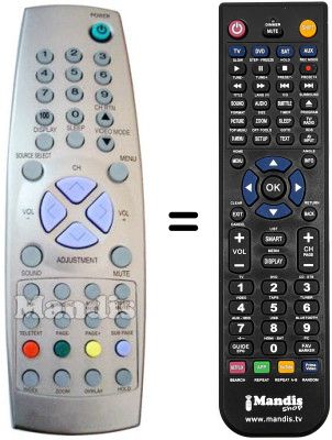 Replacement remote control MC MARREL MCM-X6969