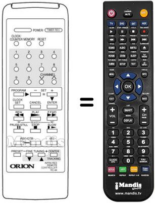 Replacement remote control 076G044180