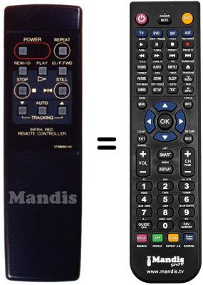 Replacement remote control Orion VP 291 RC