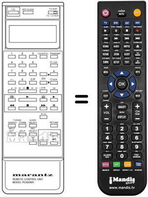 Replacement remote control RC-693 MV