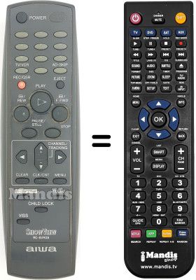 Replacement remote control RC-8VR09