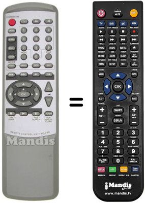 Replacement remote control TEAK PLD 1800