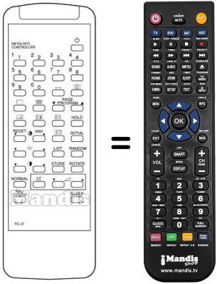 Replacement remote control RC-R