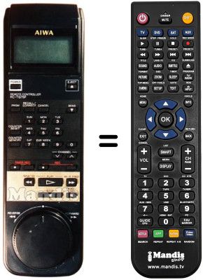 Replacement remote control Aiwa HV-G75