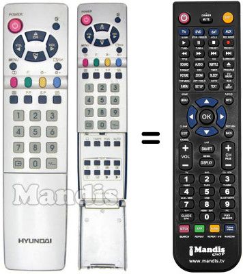 Replacement remote control ALL TEL LCD 020 Replacement remote control ALL TEL LCD 020