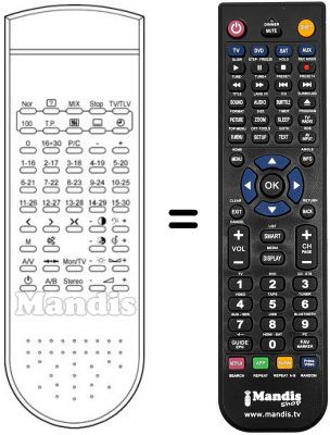 Replacement remote control RC 1