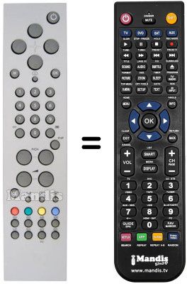 Replacement remote control NordMende RC 1551 Replacement remote control NordMende RC 1551
