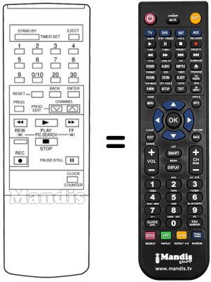 Replacement remote control RC 182