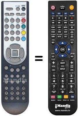 Replacement remote control Thorn F 1603 LVD Replacement remote control Thorn F 1603 LVD