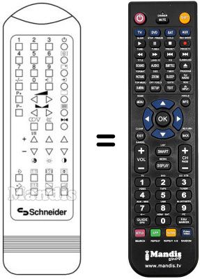 Replacement remote control RC 201