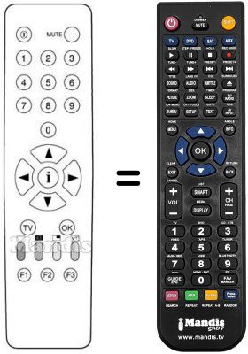 Replacement remote control RC 211