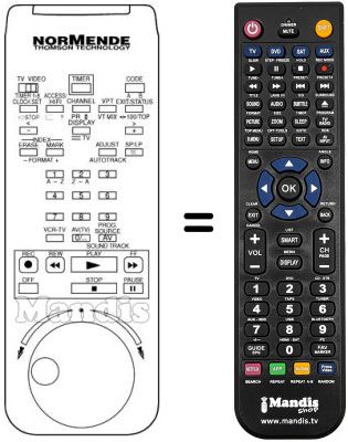 Replacement remote control RC 2207 X Replacement remote control RC 2207 X