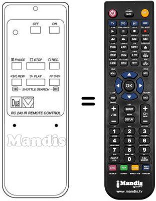 Replacement remote control RC 240