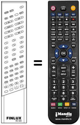 Replacement remote control RC 323
