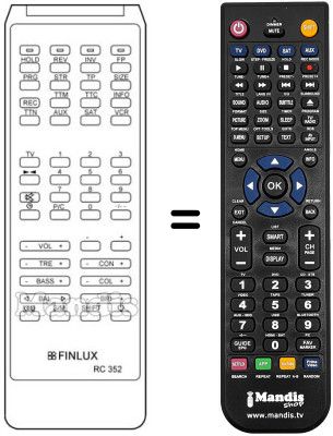 Replacement remote control RC 352