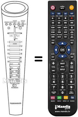 Replacement remote control RC 4205 X Replacement remote control RC 4205 X
