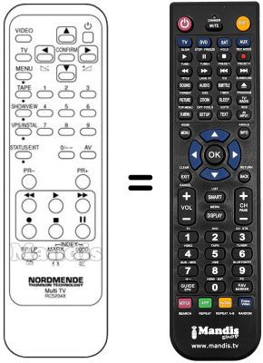 Replacement remote control RC 5204 X Replacement remote control RC 5204 X