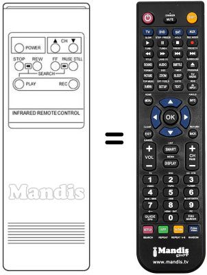 Replacement remote control RC 53