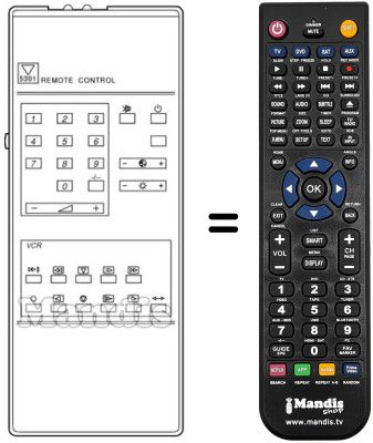 Replacement remote control RC 5301