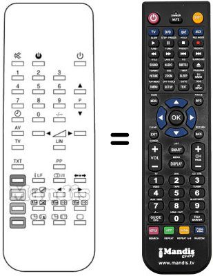 Replacement remote control RC 5404
