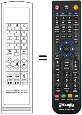 Replacement remote control RC 5420