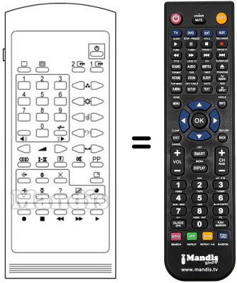 Replacement remote control RC 5540