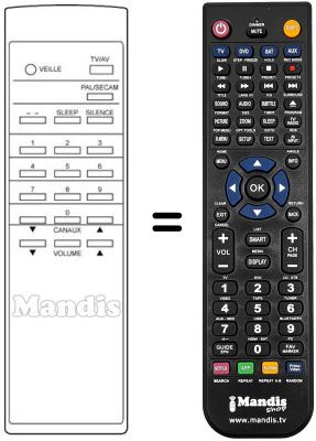 Replacement remote control RC 56