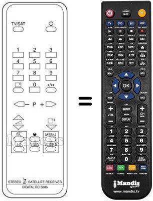 Replacement remote control UFD 40