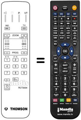 Replacement remote control Pathé Marconi 81 DXC 68 LX