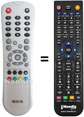 Replacement remote control RCX 115