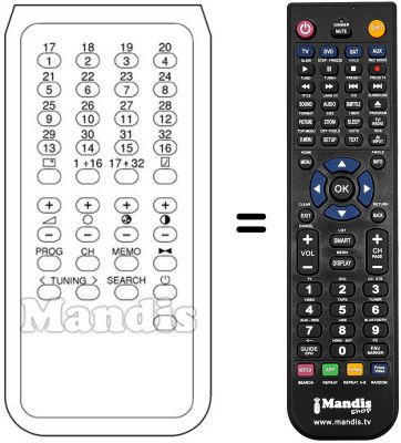 Replacement remote control REM 30