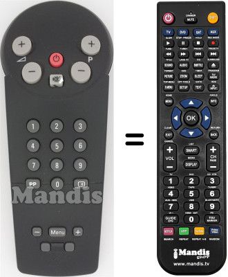 Replacement remote control SCHNEIDER FRANCE 14 PT 1574 / S Replacement remote control SCHNEIDER FRANCE 14 PT 1574 / S