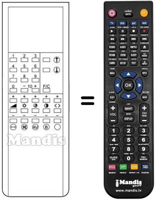 Replacement remote control 39 CAN