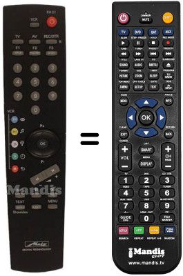 Replacement remote control Metz VH-22