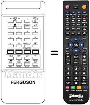 Replacement remote control RH 885 Replacement remote control RH 885
