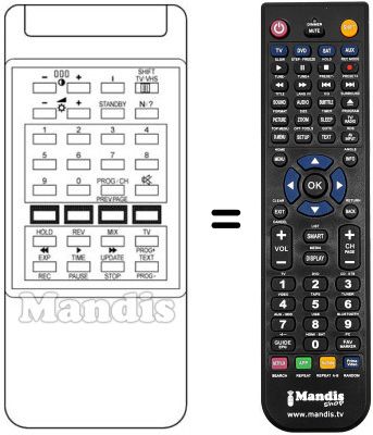 Replacement remote control RH 885 Replacement remote control RH 885